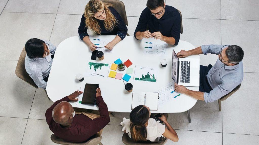 Board Portal Solutions: The Future of Secure and Efficient Board Management. Group of Managers or Executives making decisions in a boardroom