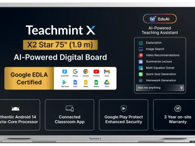 X2 Plus Digital Board for Teaching – 75 inch (1.90 m)